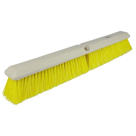 Weiler 18" Perma-Sweep Floor Brush Yellow Polypropylene Fill 42165